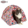 Atacado peixe Design algodão lona portátil Pet barraca macia cama de gato Venda quente 3 em 1 Functional pet casa cachorro cão gato cama Pet transportadora &gt;&gt; 2017 venda quente DogLemi 2 em 1 natureza Pet cama cobertor Cat Bed &gt;&gt;